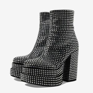 Steve Madden Cobra Women Zipper Platform Ankle Boots